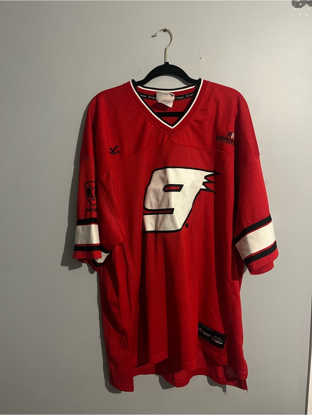 Chase Authentics Red Mesh Jersey #9 KAHNE size 2XL sporty racing